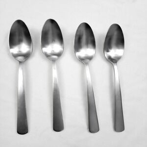 Oneida Nocha Soup Teaspoons Stainless Steel‎ Satin Finish Dessert Sugar Set of 4